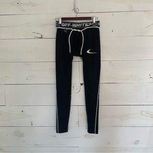 OFF WHITE x NIKE PRO LEGGINGS. MENS SIZE MEDIUM 30-32W. Tights/compression